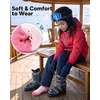 image:imageStelle Wool Ski Socks for Kids Men Women Winter Warm Knee High SocksPink