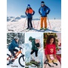 image:imageStelle Wool Ski Socks for Kids Men Women Winter Warm Knee High SocksPinkwhiteblue