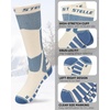 image:imageStelle Wool Ski Socks for Kids Men Women Winter Warm Knee High SocksPinkwhiteblue
