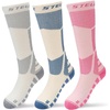 image:imageStelle Wool Ski Socks for Kids Men Women Winter Warm Knee High SocksPinkwhiteblue