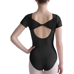 image:imageStelle Ballet Leotard for Women Twist Back Short Sleeve DancewearBlack