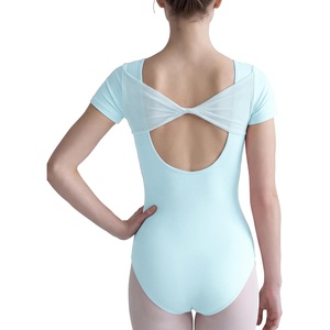 image:imageStelle Ballet Leotard for Women Twist Back Short Sleeve DancewearBlue