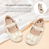 image:imageStelle Dress Shoes for Girls Mary Jane Flats with Bow for School PartyChampagne Glimmer2