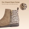 image:imageStelle Girls Ankle Boots Glitter Fall ShoesBrownleopard