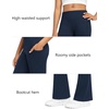 image:imageStelle Girls Fleece Lined Flare Leggings with Pockets Bell Bottom PantsA1navy
