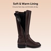 image:imageStelle Girls Knee High Boots with Side Zipper Riding BootsEspresso