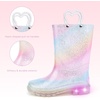 image:imageStelle Girls Light Up Rain Boots for Toddler Kids Glitter BootsRainbow Stripe