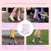 image:imageStelle Girls Light Up Rain Boots for Toddler Kids Glitter BootsRainbow Stripe