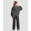 image:imageStelle Girls Zip Up Hoodie Kids Casual Fleece Sweatshirt with PocketCharcoal