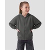 image:imageStelle Girls Zip Up Hoodie Kids Casual Fleece Sweatshirt with PocketCharcoal