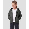 image:imageStelle Girls Zip Up Hoodie Kids Casual Fleece Sweatshirt with PocketCharcoal