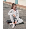 image:imageStelle Girls Zip Up Hoodie Kids Casual Fleece Sweatshirt with PocketLight Heather Grey