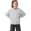 image:imageStelle Girls Zip Up Hoodie Kids Casual Fleece Sweatshirt with PocketLight Heather Grey