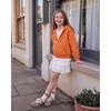 image:imageStelle Girls Zip Up Hoodie Kids Casual Fleece Sweatshirt with PocketOrange