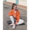image:imageStelle Girls Zip Up Hoodie Kids Casual Fleece Sweatshirt with PocketOrange
