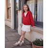 image:imageStelle Girls Zip Up Hoodie Kids Casual Fleece Sweatshirt with PocketRed