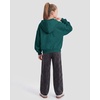 image:imageStelle Girls Zip Up Hoodie Kids Casual Fleece Sweatshirt with PocketTeal