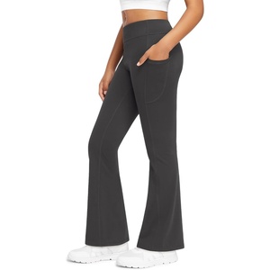 image:imageStelle Girls Fleece Lined Flare Leggings with Pockets Bell Bottom PantsA1charcoal