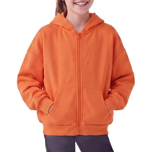 image:imageStelle Girls Zip Up Hoodie Kids Casual Fleece Sweatshirt with PocketOrange