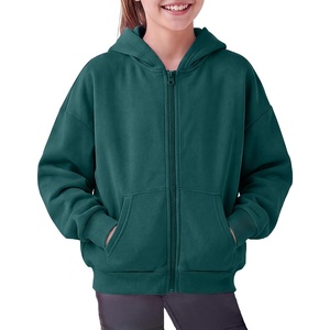 image:imageStelle Girls Zip Up Hoodie Kids Casual Fleece Sweatshirt with PocketTeal
