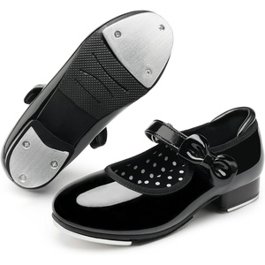 image:imageStelle Tap Shoes for Toddler Girls Bow Mary Jane Dance ShoesBlack