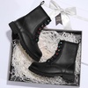 image:imageStelle Girls Combat Ankle Boots with Printed LaceUp Side ZipperBlack