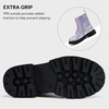 image:imageStelle Girls Combat Ankle Boots with Printed LaceUp Side ZipperHolographic Lavender