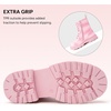 image:imageStelle Girls Combat Ankle Boots with Printed LaceUp Side ZipperPink Ombre Glitter