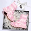 image:imageStelle Girls Combat Ankle Boots with Printed LaceUp Side ZipperPink Ombre Glitter