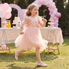 image:imageStelle Girls Dress Shoes Beaded Mary Jane Flats for Flower GirlPink