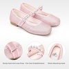 image:imageStelle Girls Dress Shoes Beaded Mary Jane Flats for Flower GirlPink