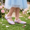 image:imageStelle Girls Dress Shoes Beaded Mary Jane Flats for Flower GirlRainbow