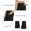 image:imageStelle Girls Fleece Lined Flare Leggings with Pockets Bell Bottom PantsA1black