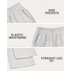 image:imageStelle Girls Sweatpants Fleece Straight Leg Baggy Athletic SweatpantsLight Heather Grey