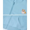 image:imageStelle Girls Zip Up Hoodies Teen Fleece Corgi Sweatshirts with PocketBlue