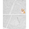 image:imageStelle Girls Zip Up Hoodies Teen Fleece Corgi Sweatshirts with PocketLight Heather Grey
