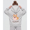 image:imageStelle Girls Zip Up Hoodies Teen Fleece Corgi Sweatshirts with PocketLight Heather Grey