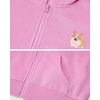 image:imageStelle Girls Zip Up Hoodies Teen Fleece Corgi Sweatshirts with PocketPink