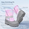 image:imageStelle Kids Snow Boots Boys Girls Waterproof Zipper Winter BootsCotton Candy Ombre