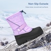 image:imageStelle Kids Snow Boots Boys Girls Waterproof Zipper Winter BootsLavender