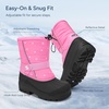 image:imageStelle Kids Snow Boots Boys Girls Waterproof Zipper Winter BootsPink