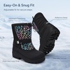 image:imageStelle Kids Snow Boots Boys Girls Waterproof Zipper Winter BootsRainbow Leopard