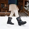 image:imageStelle Kids Snow Boots Boys Girls Waterproof Zipper Winter BootsRainbow Leopard
