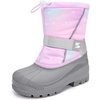 image:imageStelle Kids Snow Boots Boys Girls Waterproof Zipper Winter BootsCotton Candy Ombre