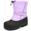 image:imageStelle Kids Snow Boots Boys Girls Waterproof Zipper Winter BootsLavender