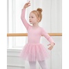 image:imageStelle Ballet Leotards for Girls Long Sleeve Dance Leotard with Sequin Tulle Tutu Skirt Toddler Ballerina OutfitBallet Pink