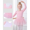 image:imageStelle Ballet Leotards for Girls Long Sleeve Dance Leotard with Sequin Tulle Tutu Skirt Toddler Ballerina OutfitBallet Pink