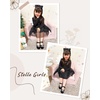 image:imageStelle Dress Shoes for Girls Rhinestone Bow Low Heels for PartyBlackvelvet