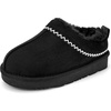 image:imageStelle Girls Slippers Kids Fuzzy House Shoes SlipOnBlack