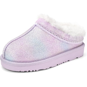 image:imageStelle Girls Slippers Kids Fuzzy House Shoes SlipOnDream Frost